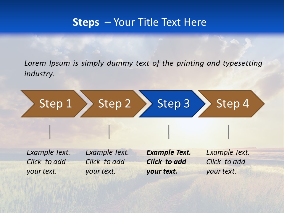 Glasses Shiny Straight PowerPoint Template