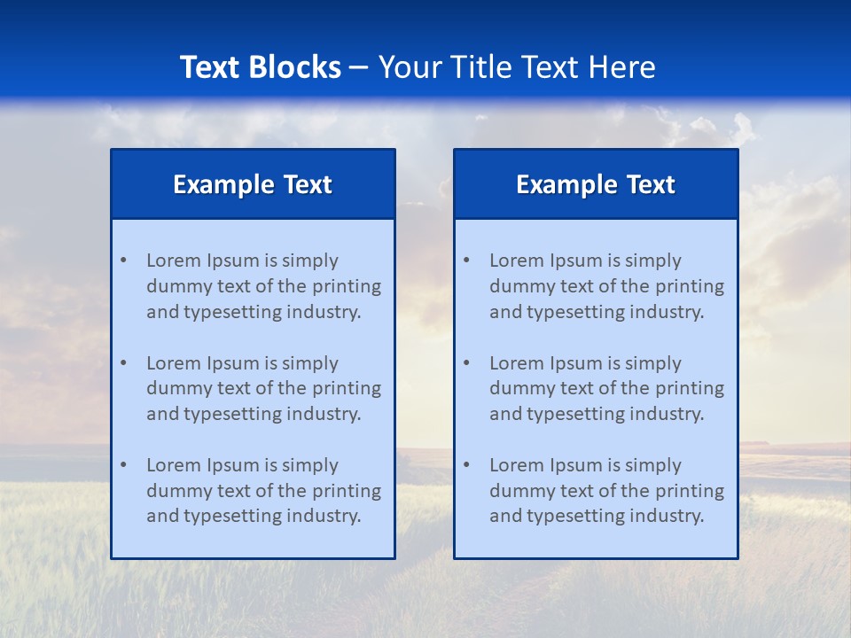 Glasses Shiny Straight PowerPoint Template