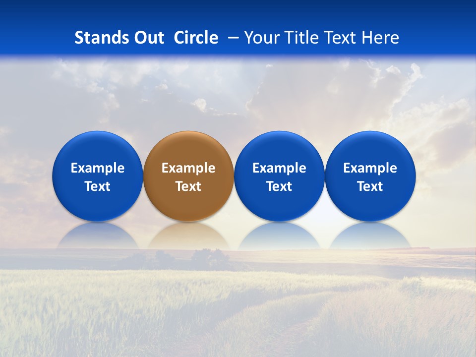 Glasses Shiny Straight PowerPoint Template