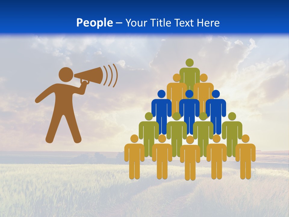 Glasses Shiny Straight PowerPoint Template