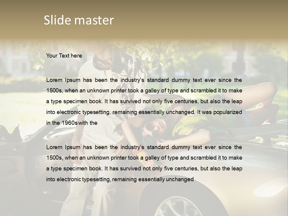 Hippie Background Fashion PowerPoint Template