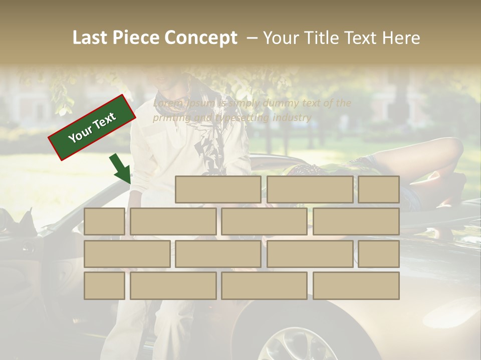 Hippie Background Fashion PowerPoint Template