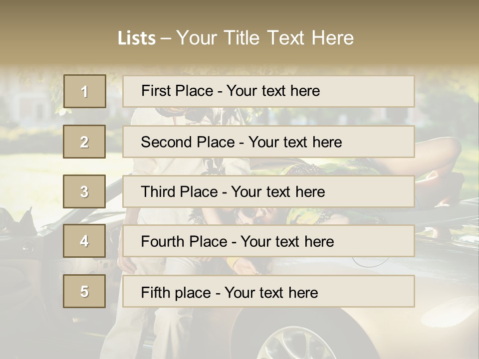 Hippie Background Fashion PowerPoint Template