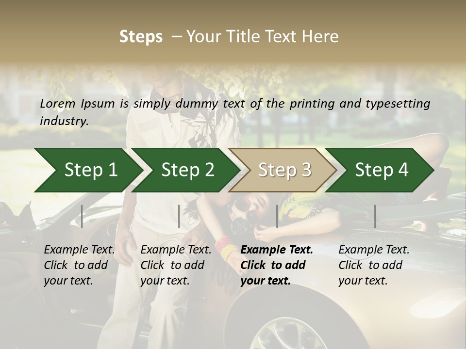 Hippie Background Fashion PowerPoint Template