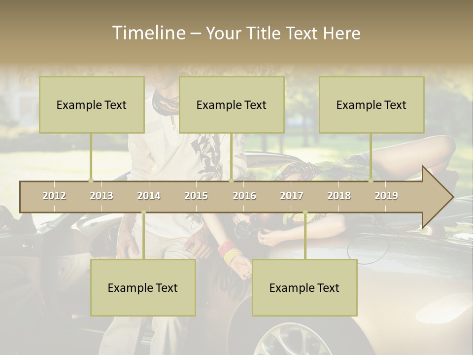 Hippie Background Fashion PowerPoint Template