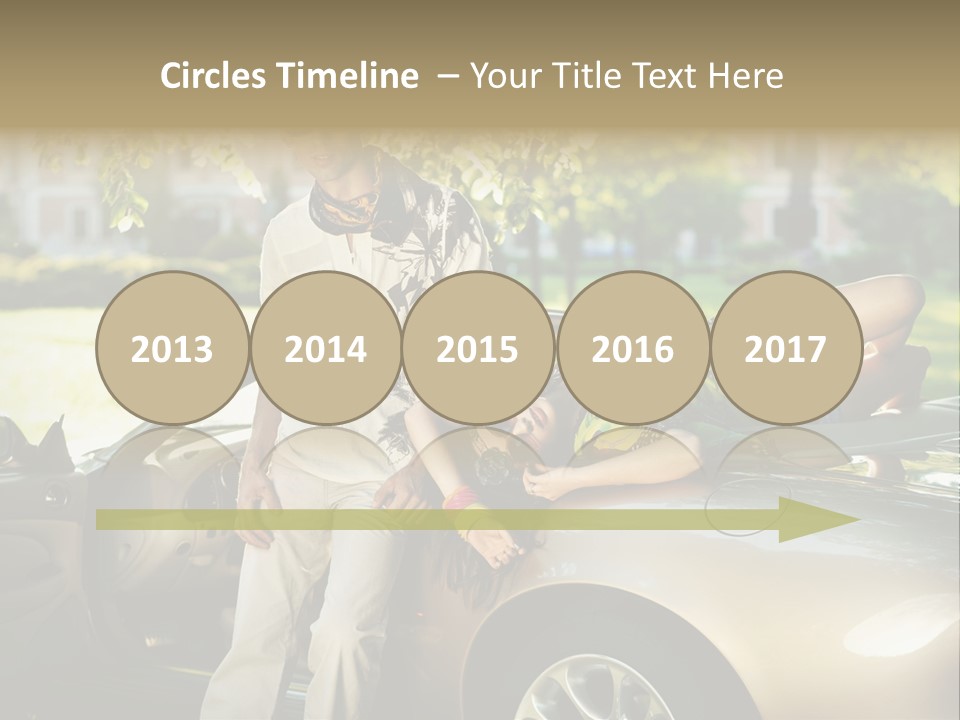 Hippie Background Fashion PowerPoint Template