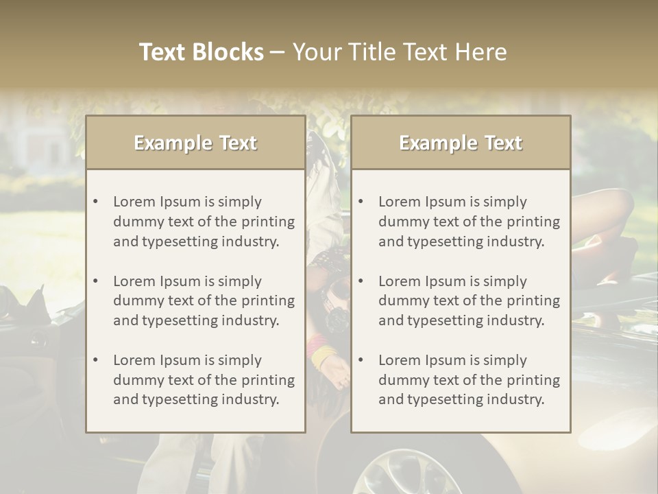 Hippie Background Fashion PowerPoint Template