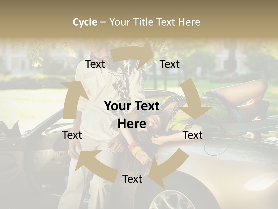 Hippie Background Fashion PowerPoint Template