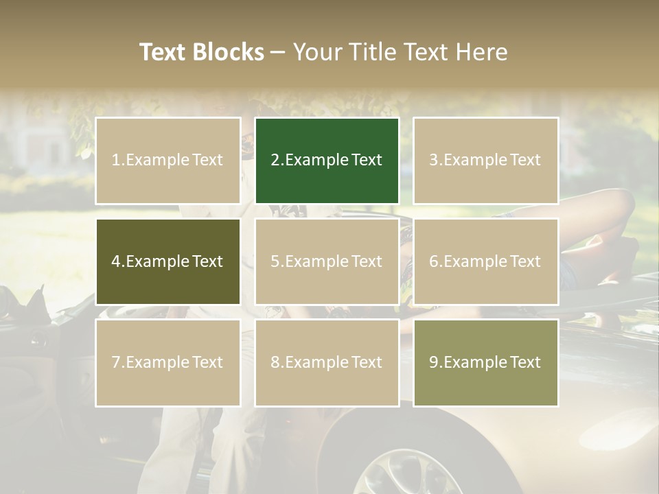 Hippie Background Fashion PowerPoint Template