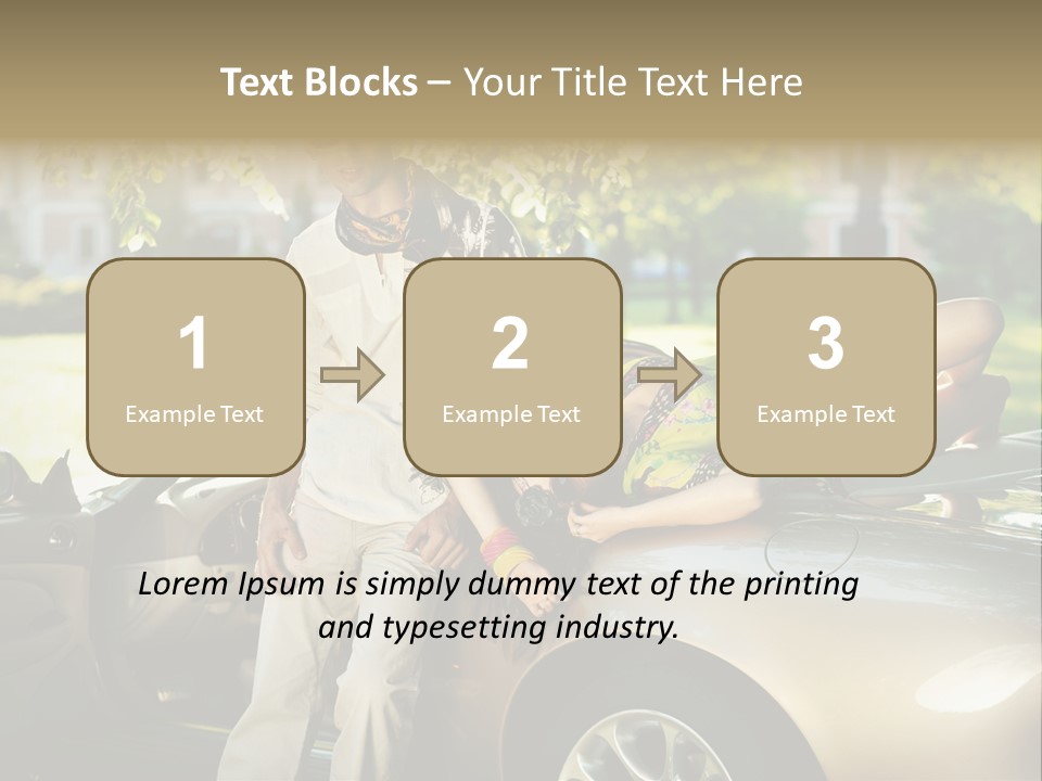 Hippie Background Fashion PowerPoint Template