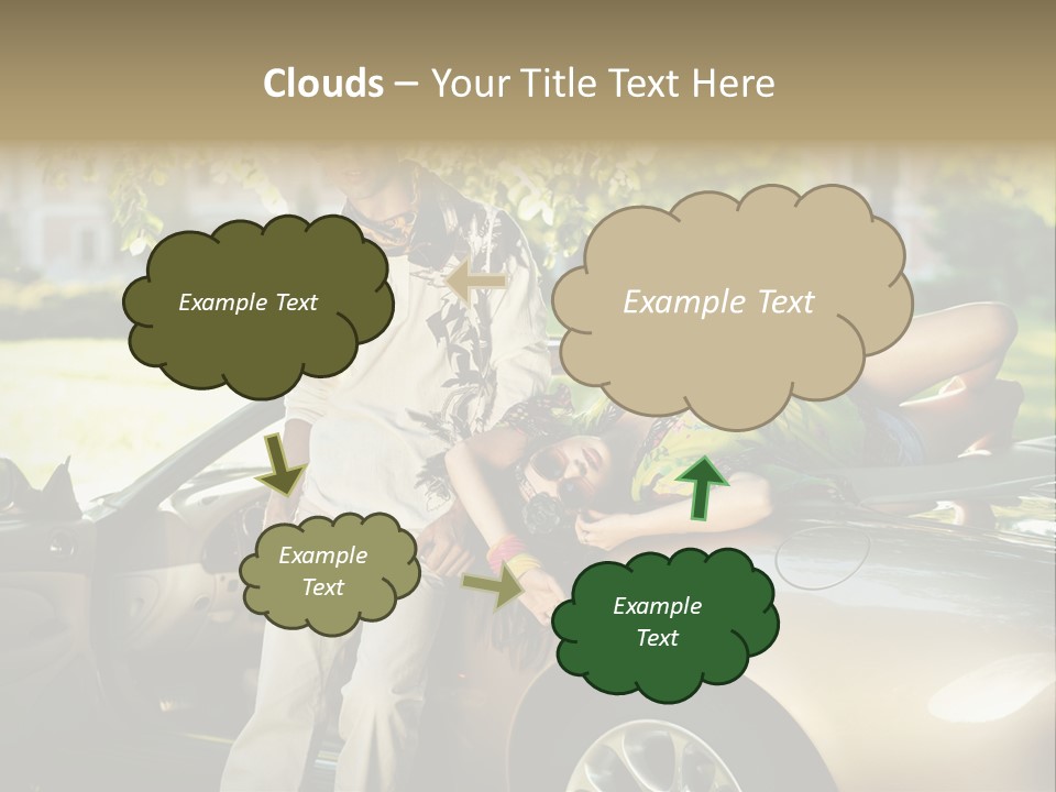 Hippie Background Fashion PowerPoint Template