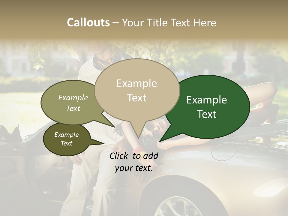 Hippie Background Fashion PowerPoint Template