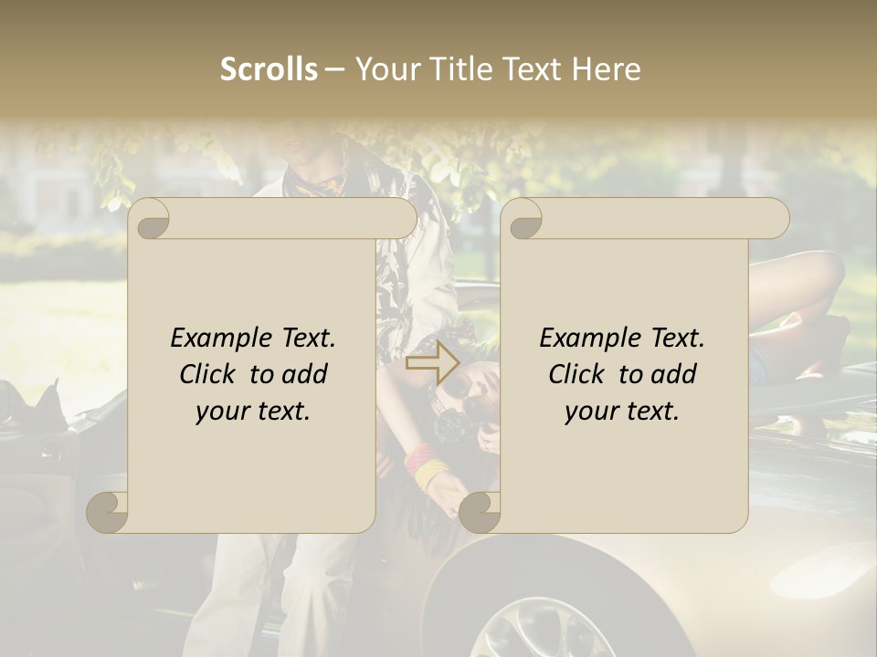 Hippie Background Fashion PowerPoint Template