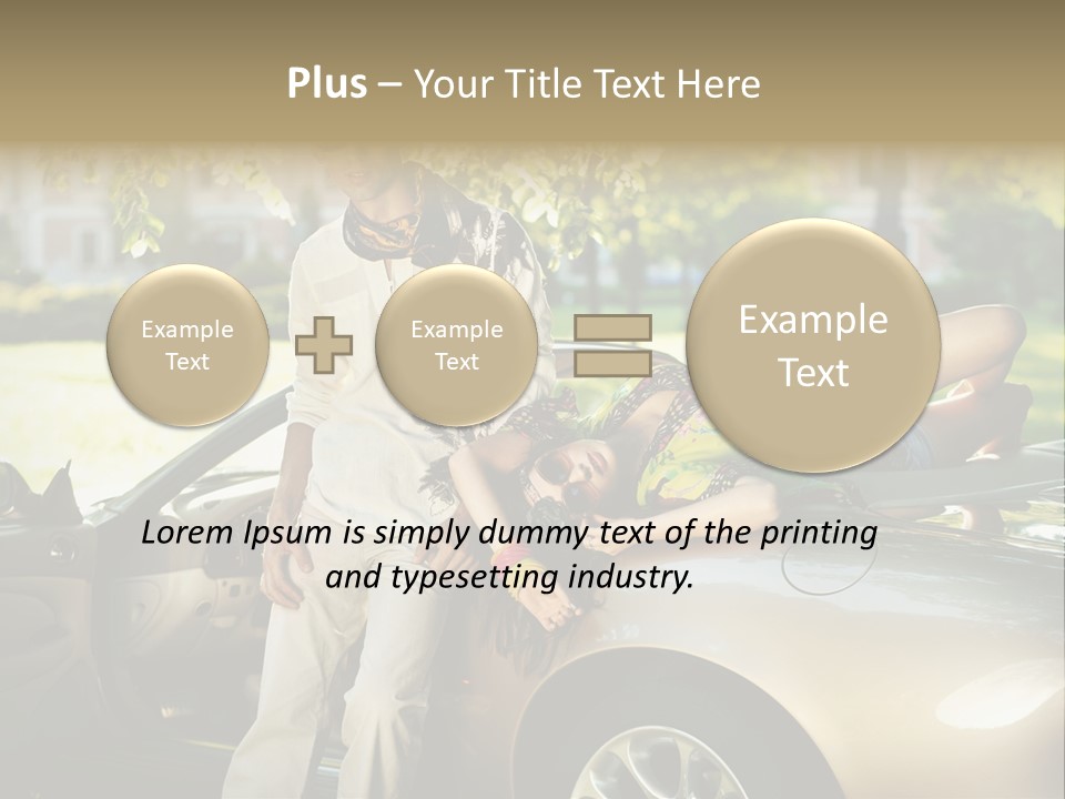 Hippie Background Fashion PowerPoint Template