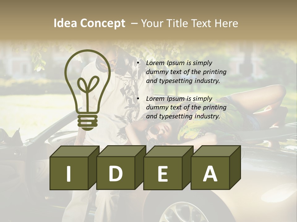 Hippie Background Fashion PowerPoint Template