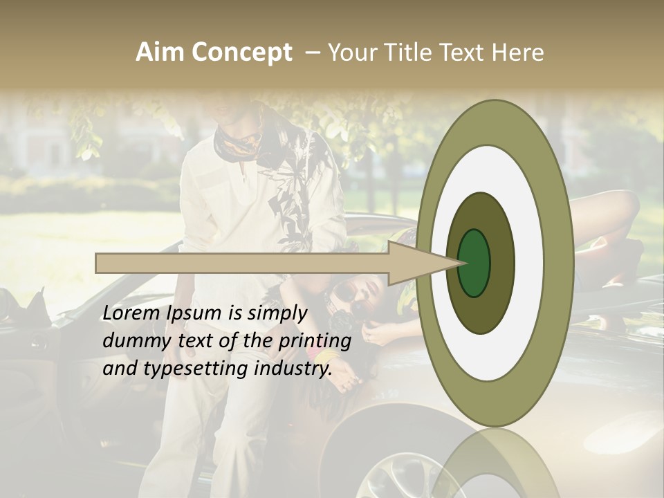 Hippie Background Fashion PowerPoint Template