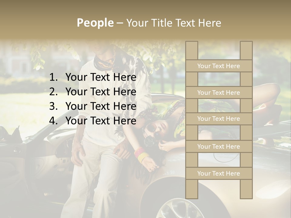 Hippie Background Fashion PowerPoint Template