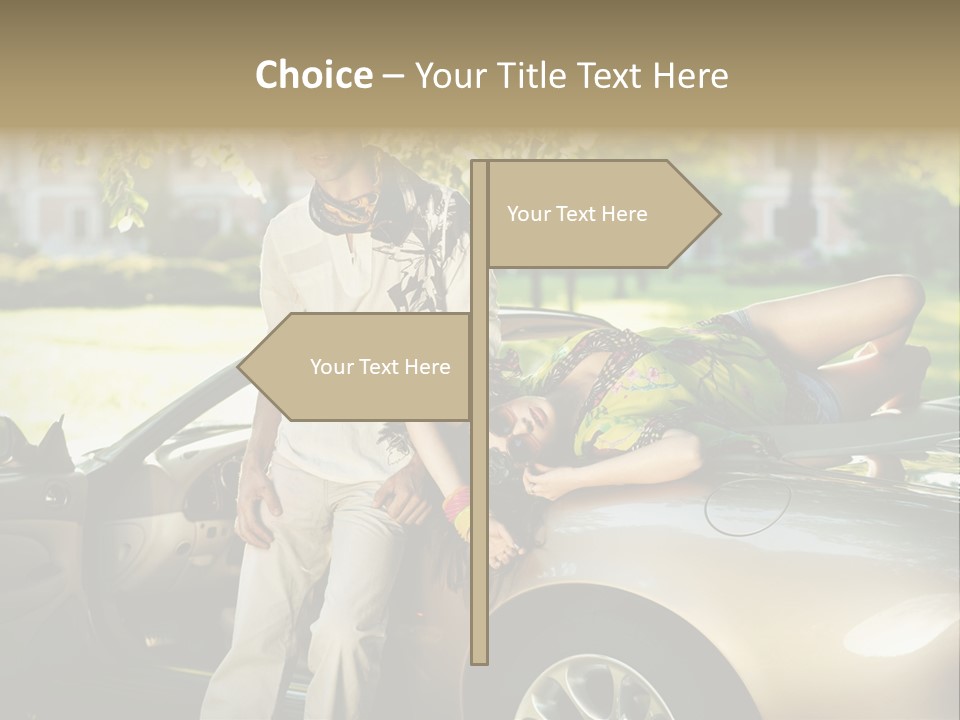 Hippie Background Fashion PowerPoint Template