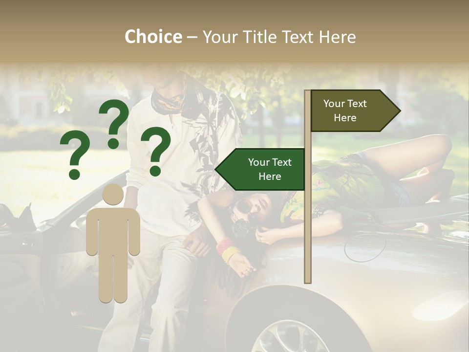 Hippie Background Fashion PowerPoint Template