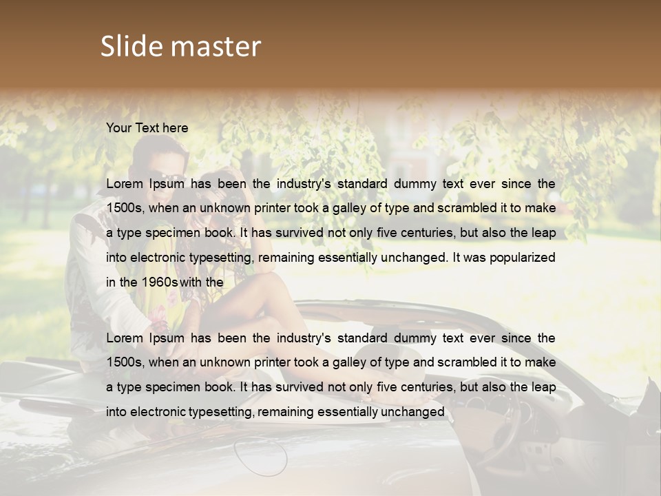 Summer Adventure Car PowerPoint Template
