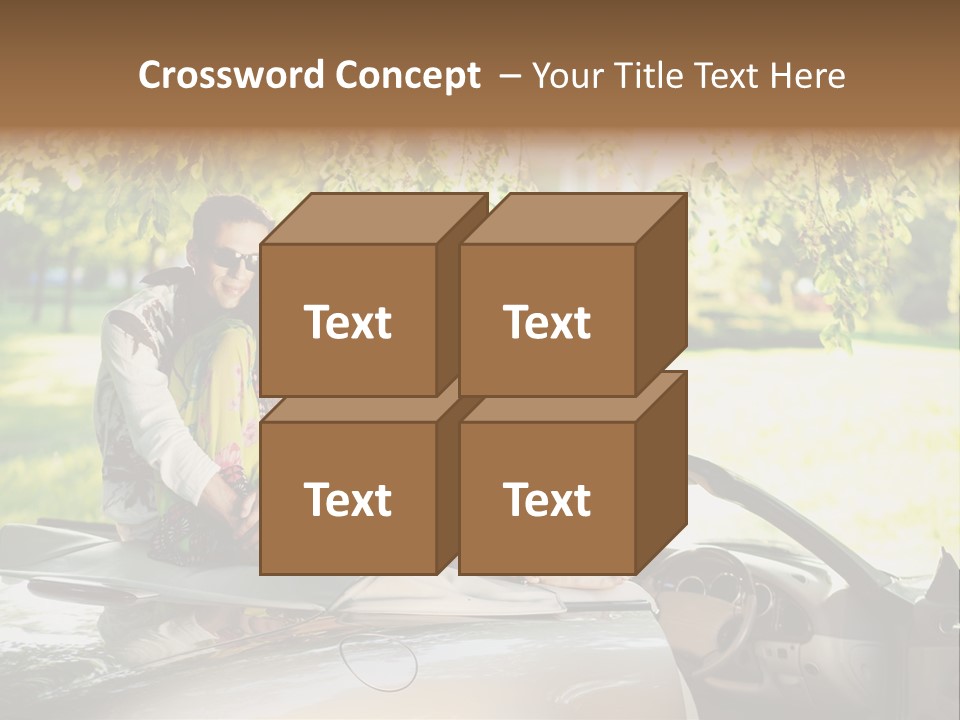 Summer Adventure Car PowerPoint Template