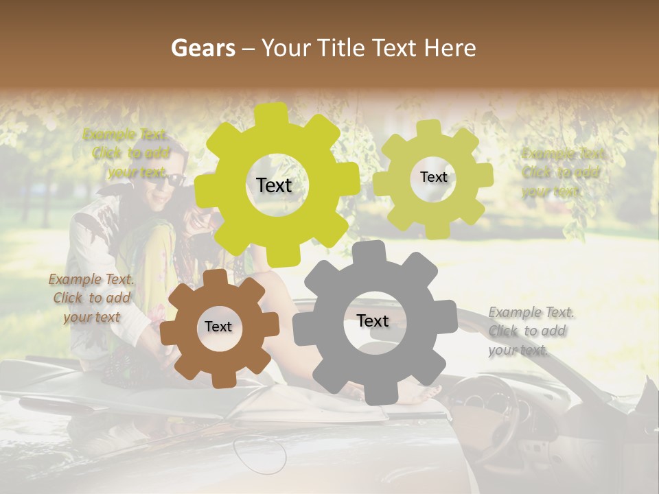 Summer Adventure Car PowerPoint Template