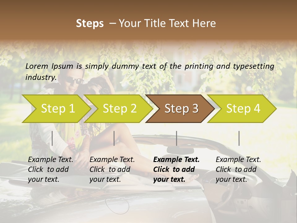 Summer Adventure Car PowerPoint Template