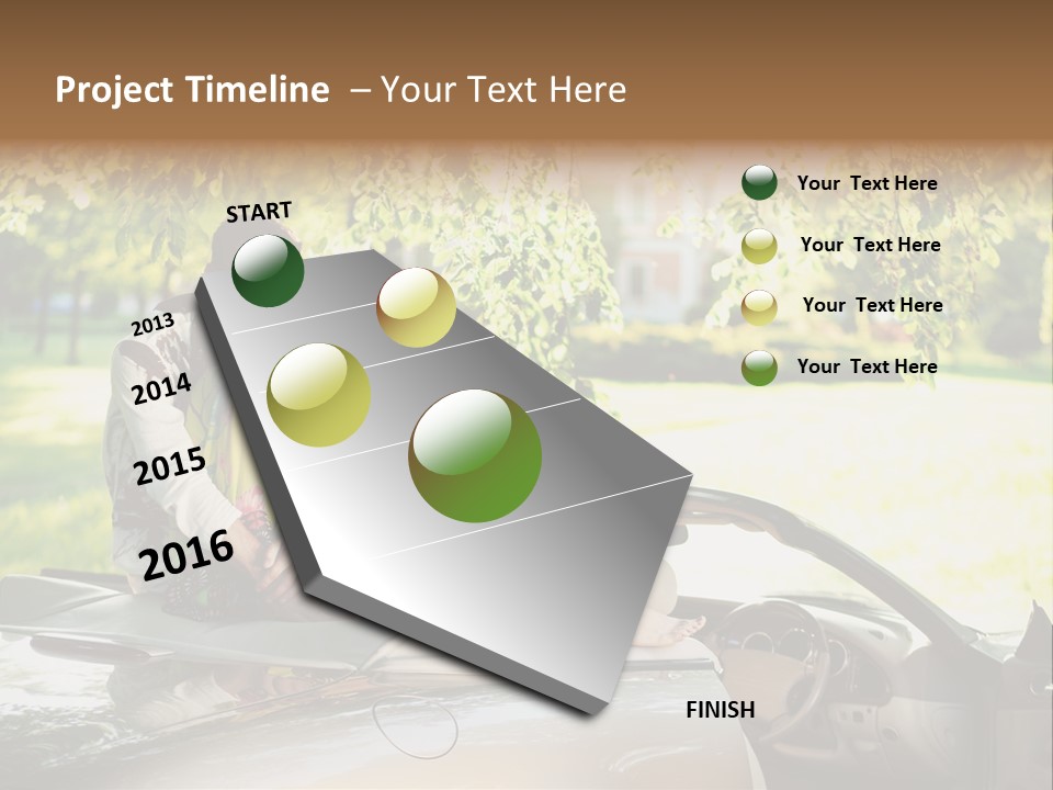 Summer Adventure Car PowerPoint Template
