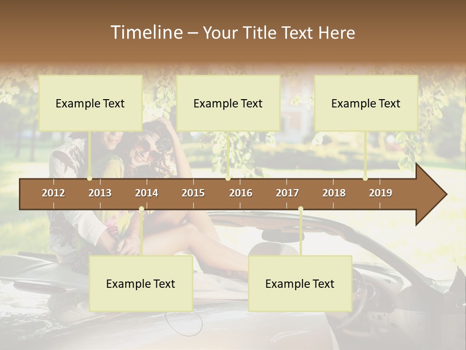 Summer Adventure Car PowerPoint Template