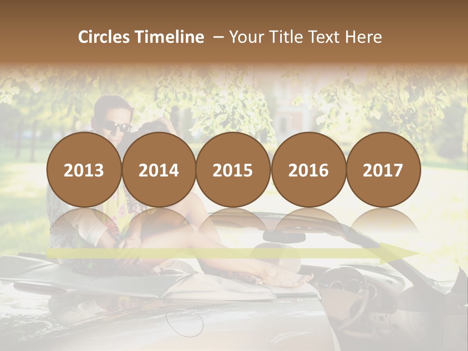 Summer Adventure Car PowerPoint Template