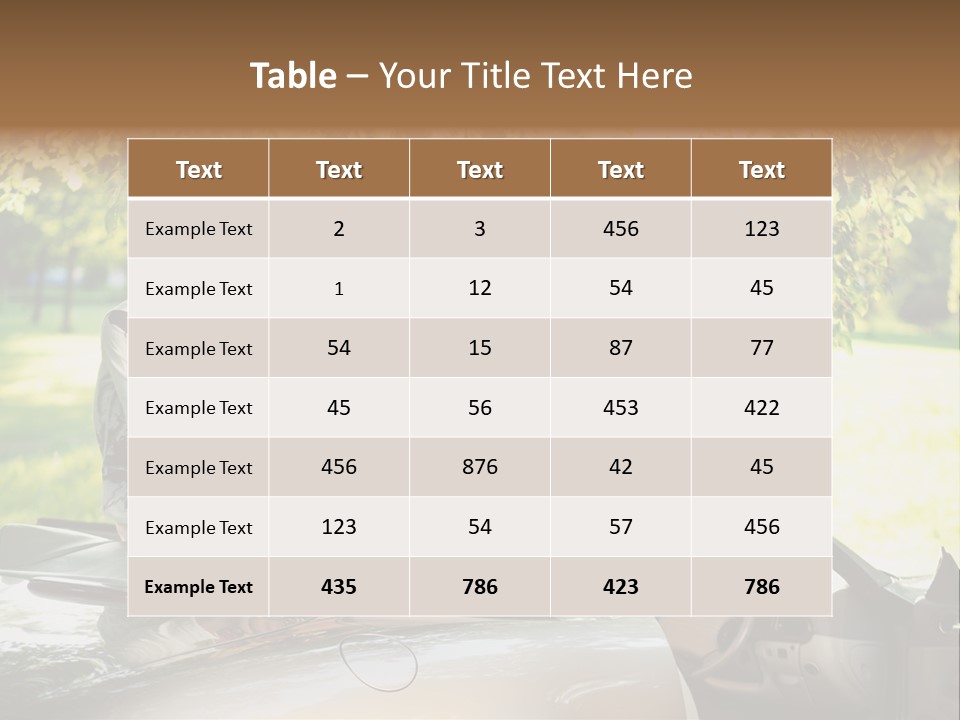 Summer Adventure Car PowerPoint Template