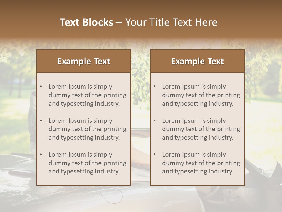 Summer Adventure Car PowerPoint Template