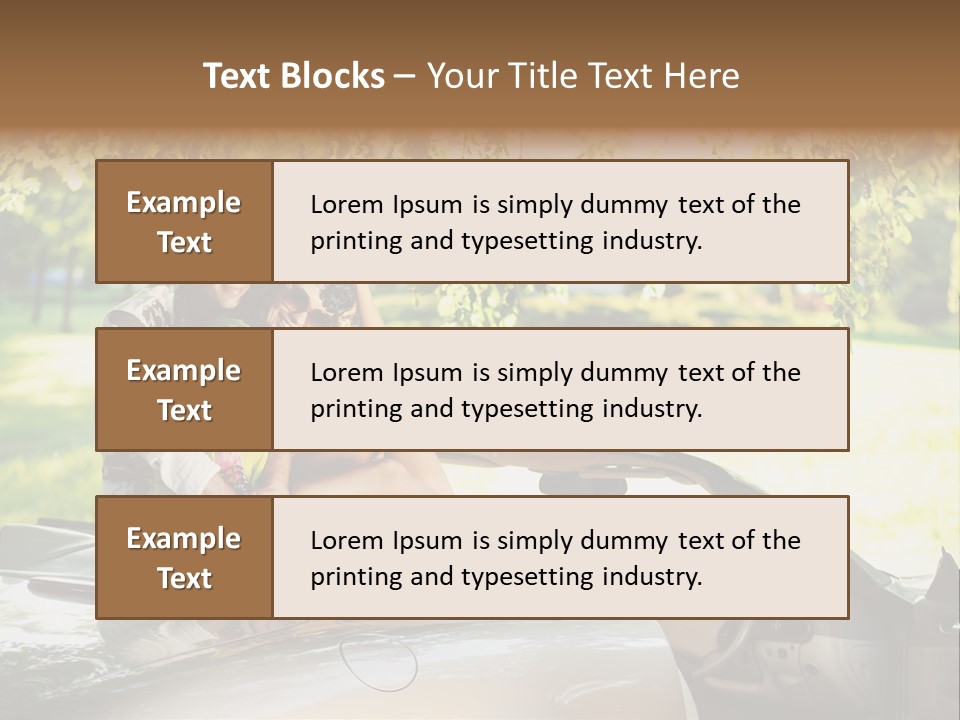 Summer Adventure Car PowerPoint Template