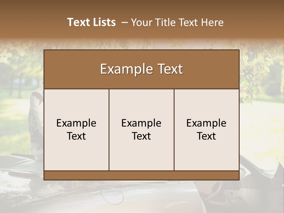 Summer Adventure Car PowerPoint Template