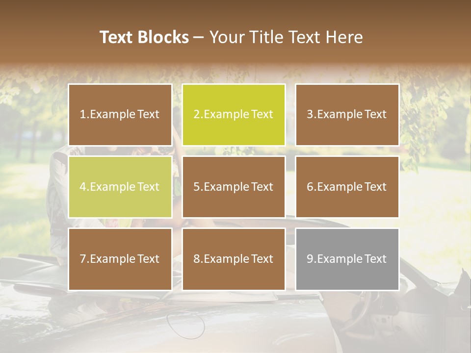 Summer Adventure Car PowerPoint Template