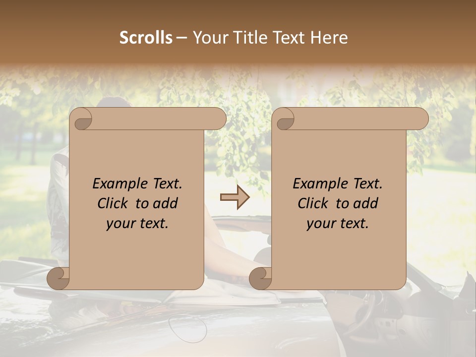 Summer Adventure Car PowerPoint Template