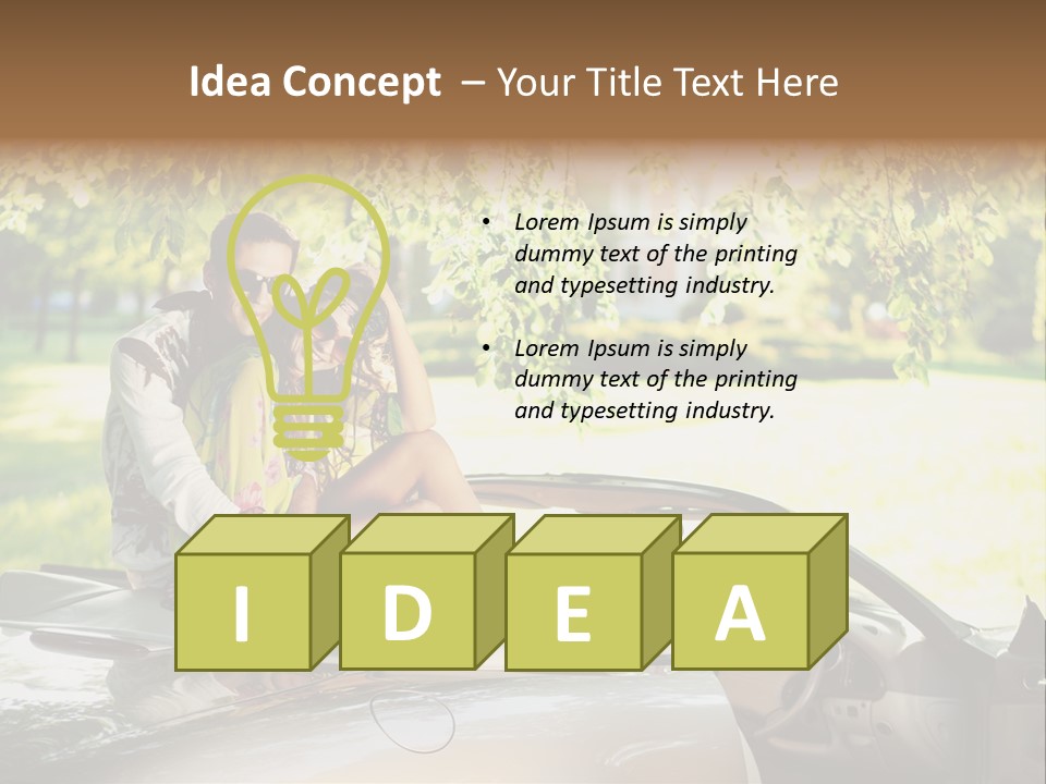 Summer Adventure Car PowerPoint Template