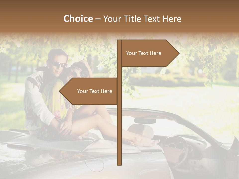 Summer Adventure Car PowerPoint Template