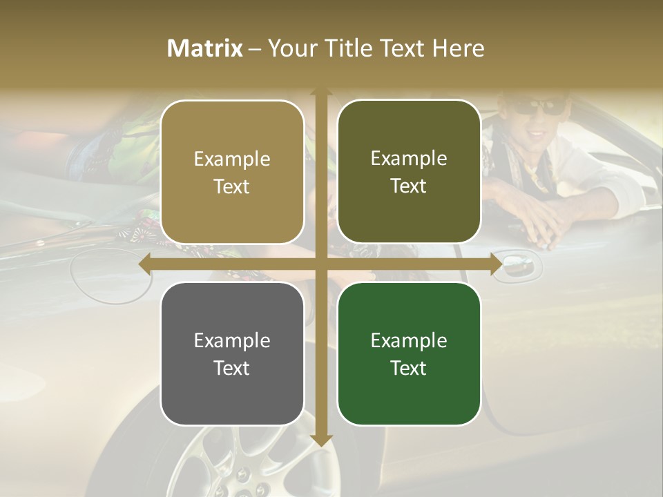 Wife White Portrait PowerPoint Template