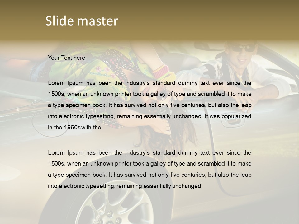 Wife White Portrait PowerPoint Template