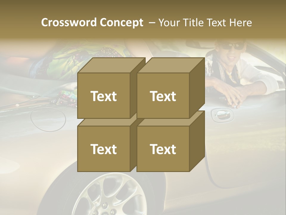 Wife White Portrait PowerPoint Template