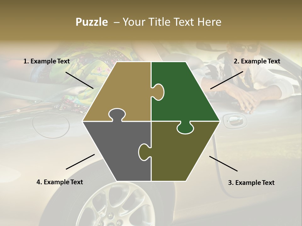 Wife White Portrait PowerPoint Template