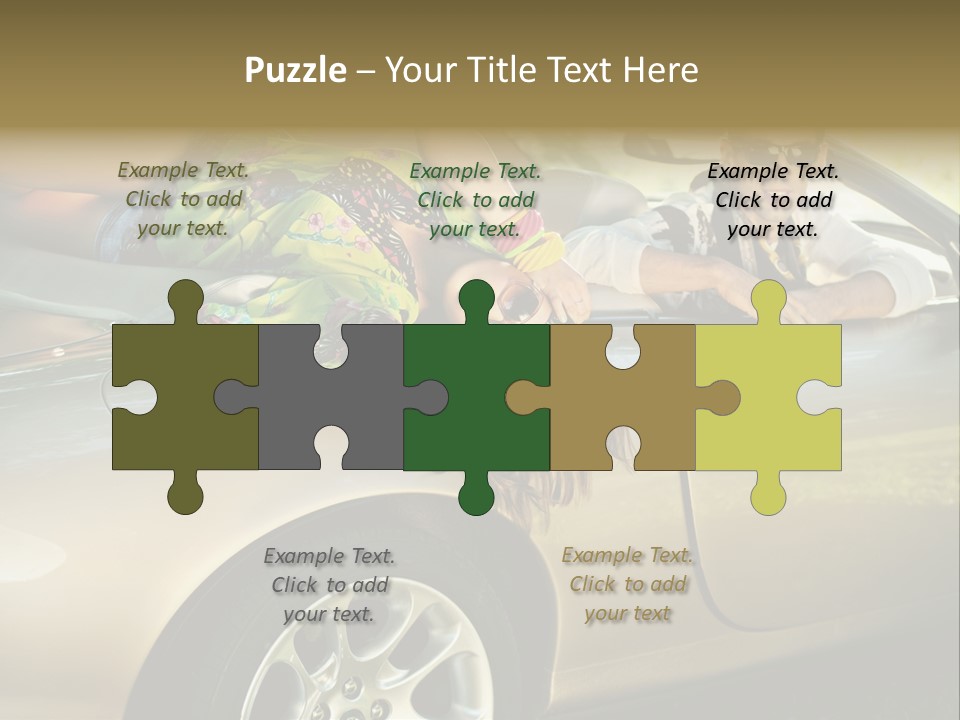 Wife White Portrait PowerPoint Template