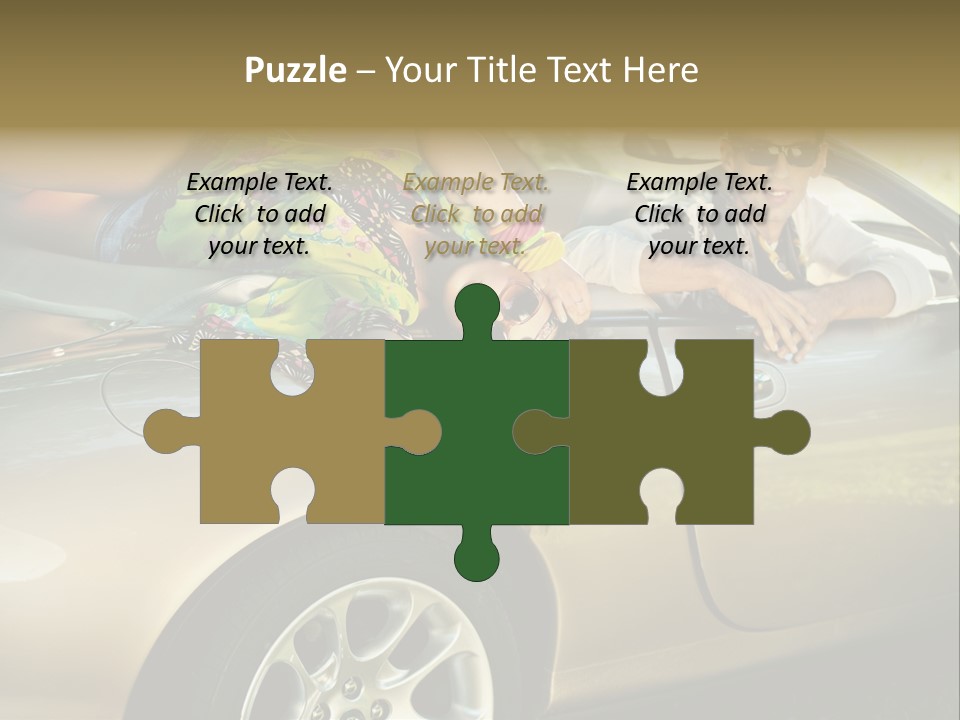 Wife White Portrait PowerPoint Template