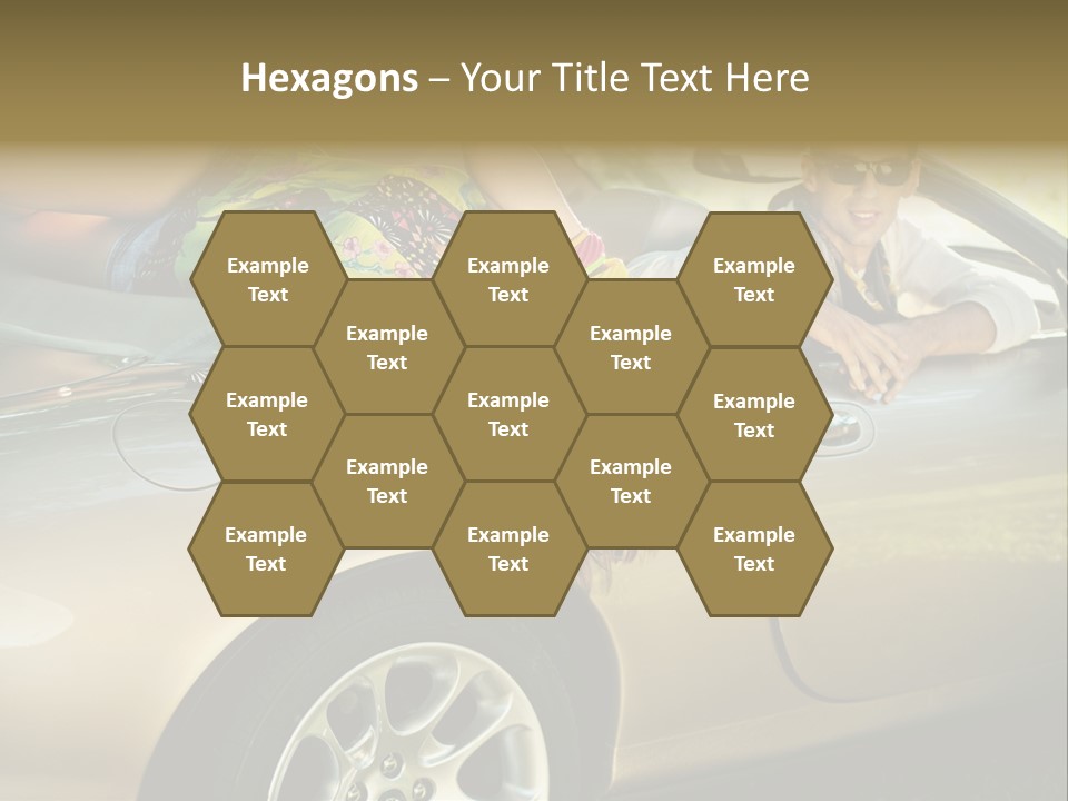 Wife White Portrait PowerPoint Template