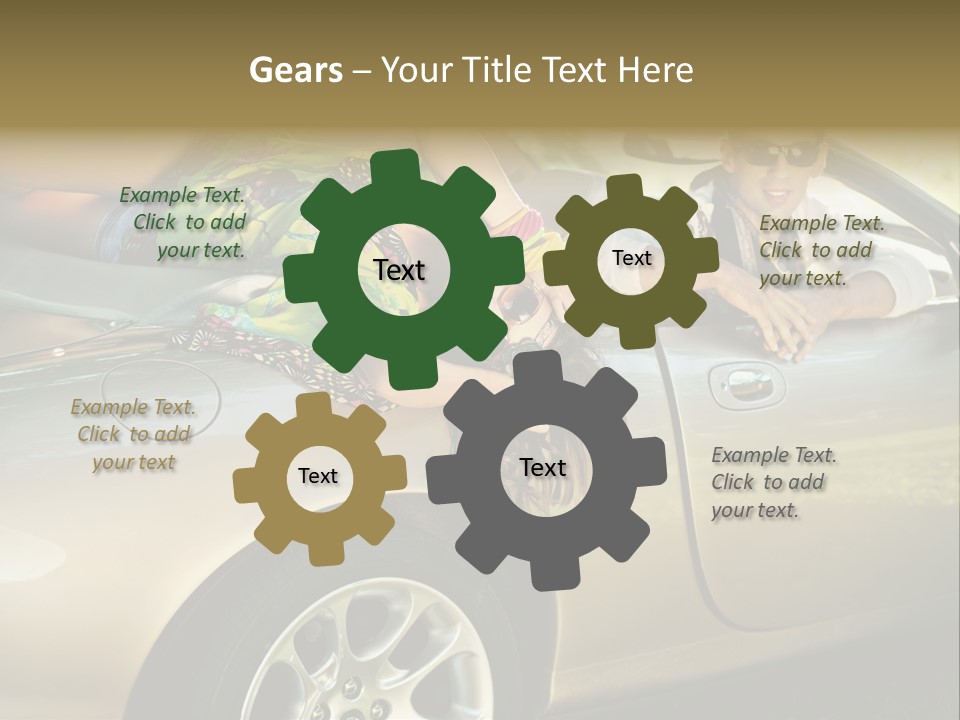 Wife White Portrait PowerPoint Template