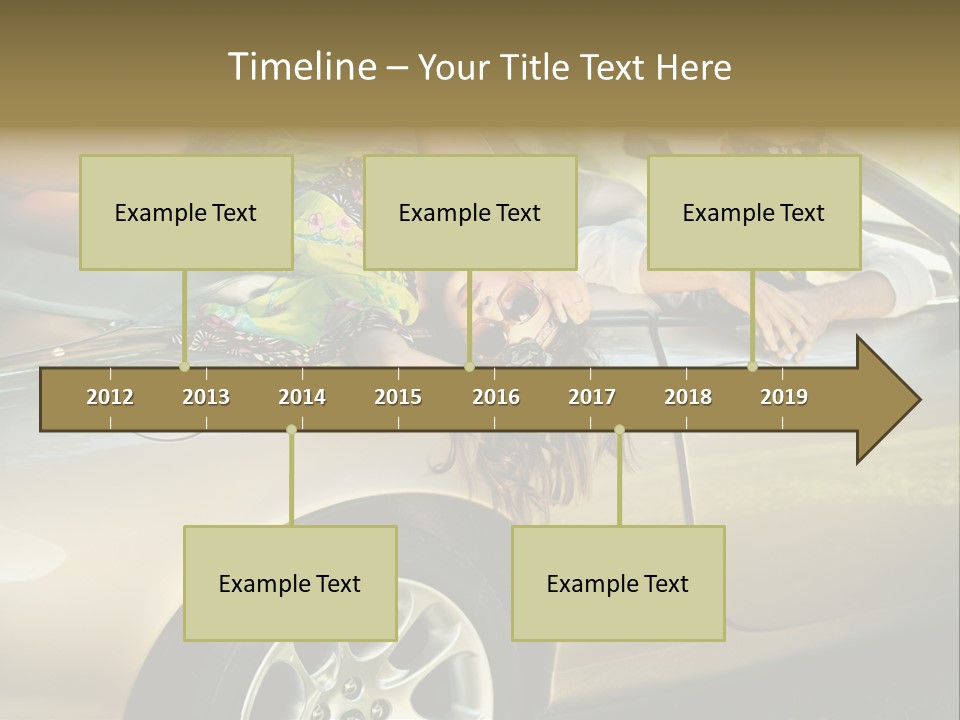 Wife White Portrait PowerPoint Template