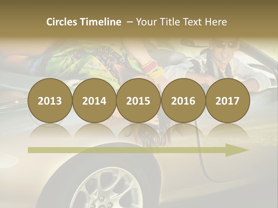 Wife White Portrait PowerPoint Template