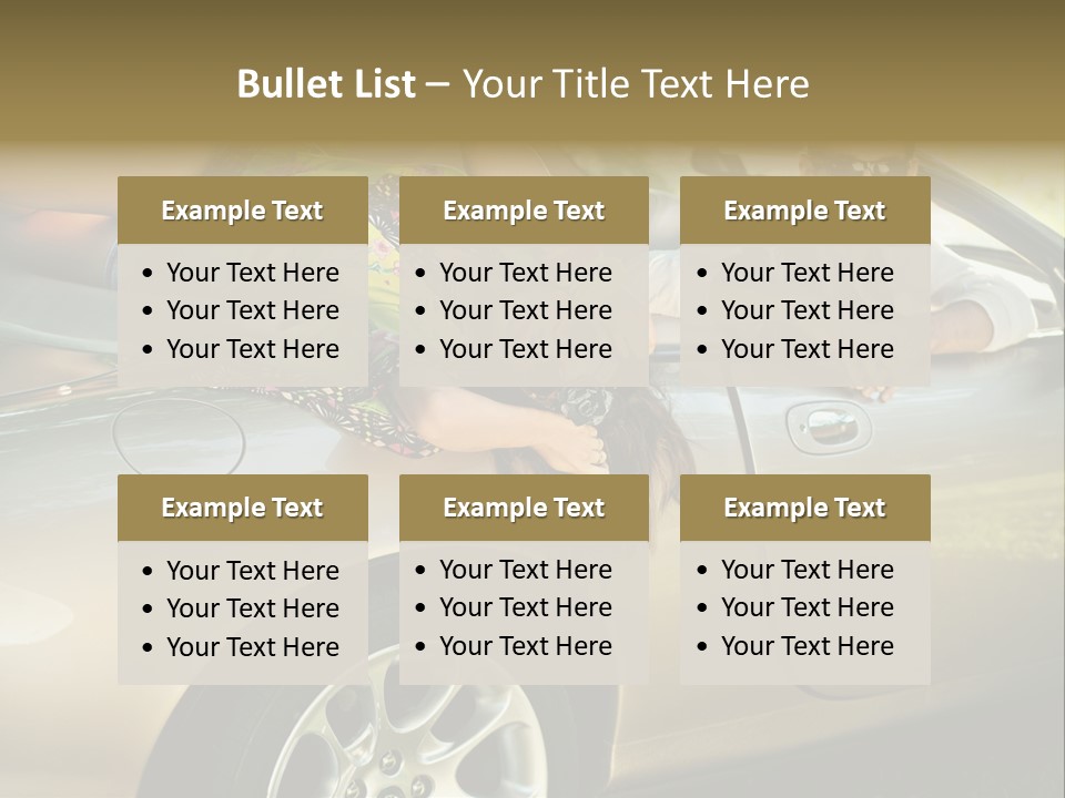 Wife White Portrait PowerPoint Template