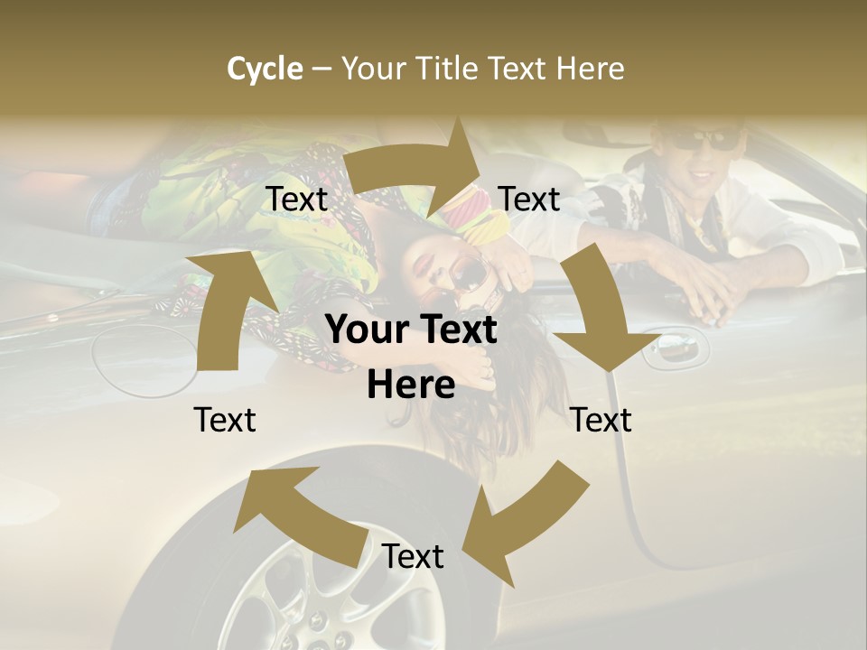 Wife White Portrait PowerPoint Template